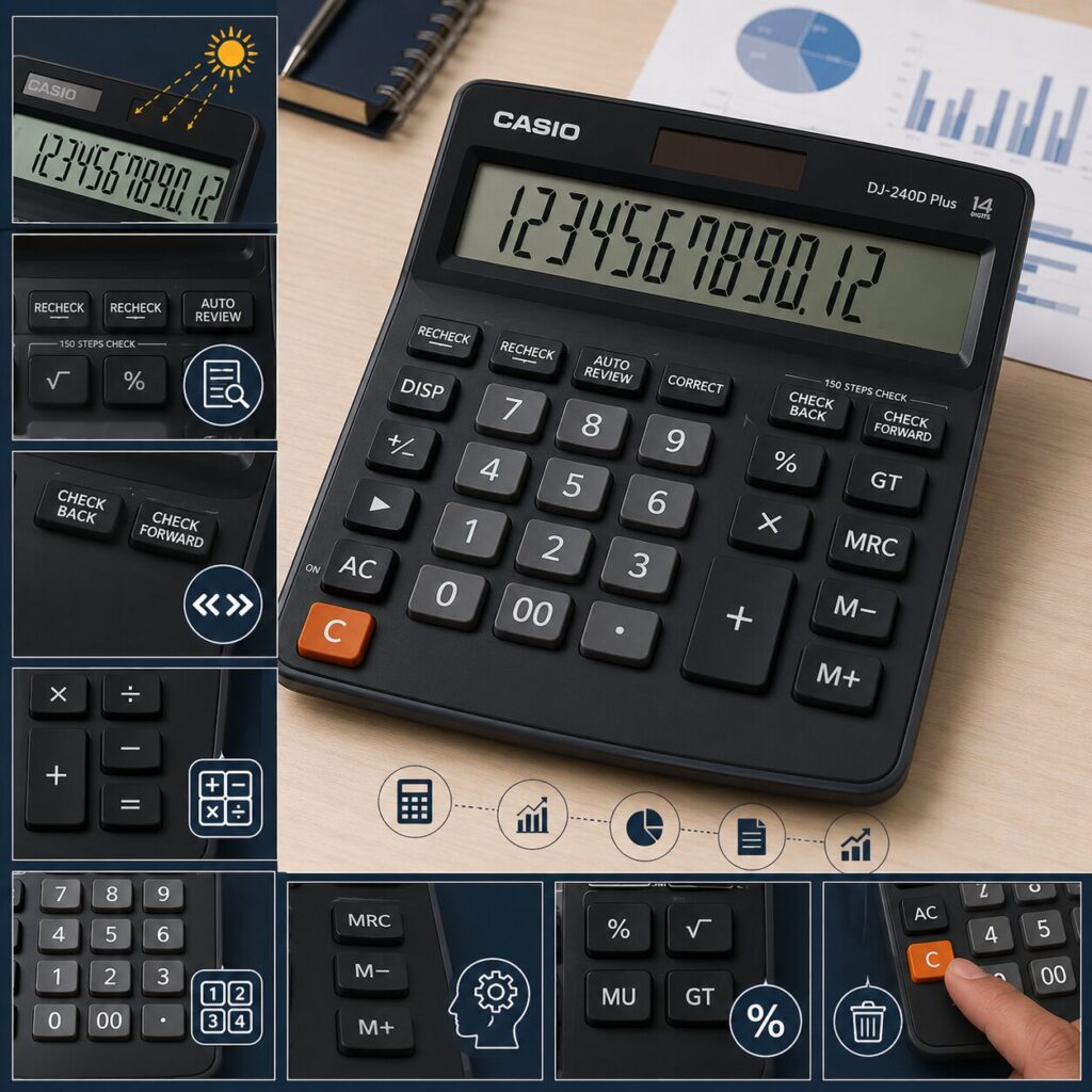 Casio DJ-240DPLUS Desktop Calculator